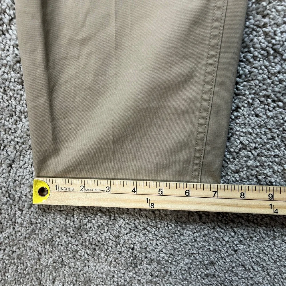 Bonobos Chino Pants Mens 33x28 Khaki Tan Flat Front Twill Tailored Fit Classic